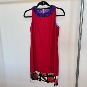 Elie Tahari Sleeveless Dress with Ruffle Collar – Size 2